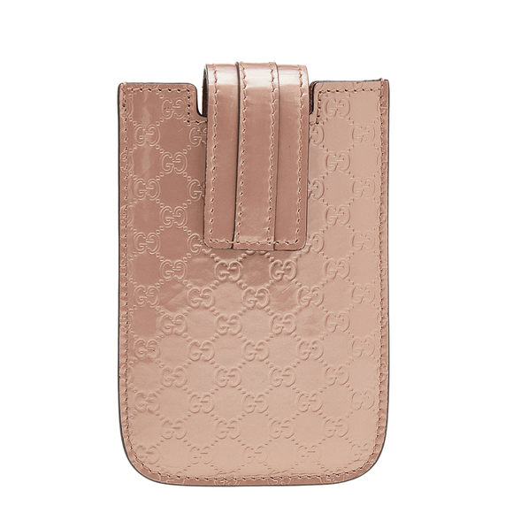 Gucci Accessories - GUCCI Beige Microssima Patent Leather iPhone 3&4 Case